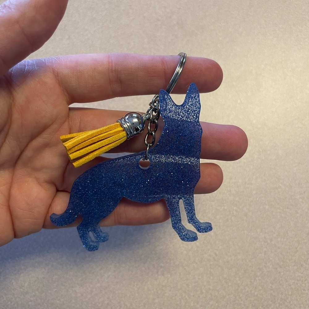 🎉🎉3x HP🎉🎉 Handmade German Shepard Keychain - Picture 2 of 6